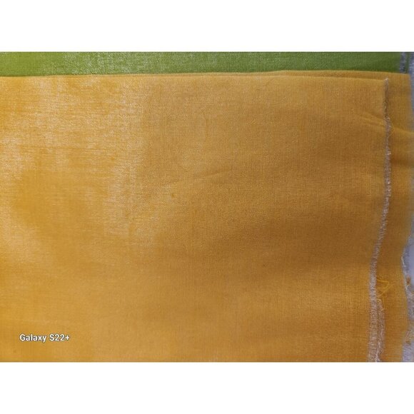 Sheer shiny cotton Fabric Bundle In Pink Green & Yellow Light Material For Craf - Picture 8 of 8